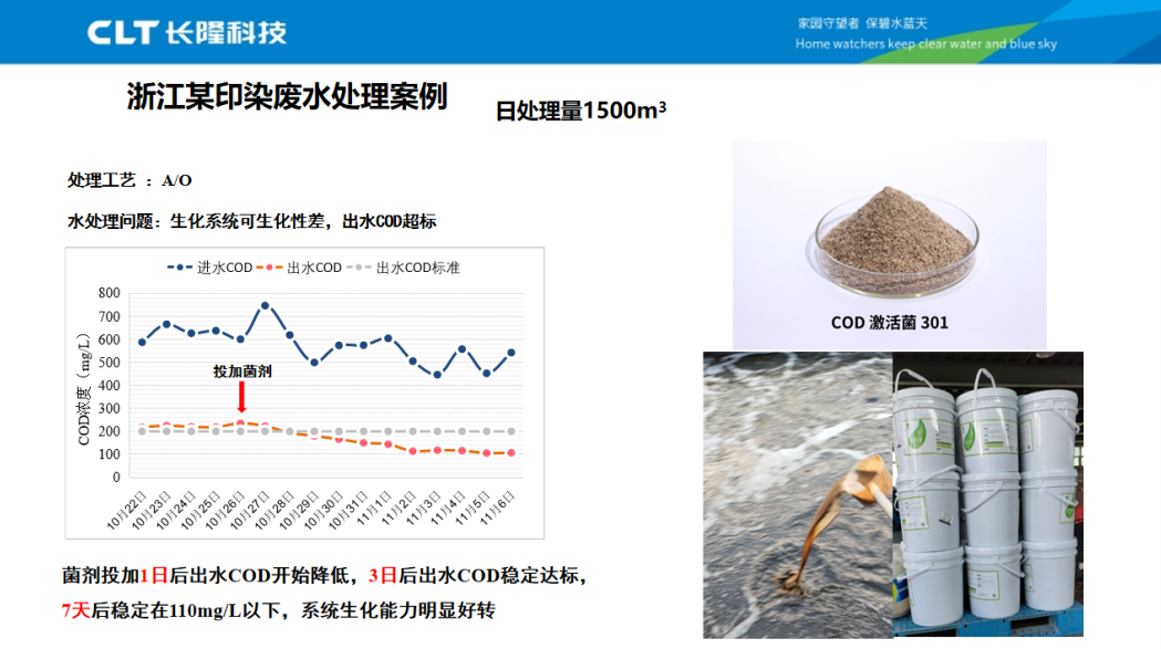 COD降解案例-浙江印染廢水